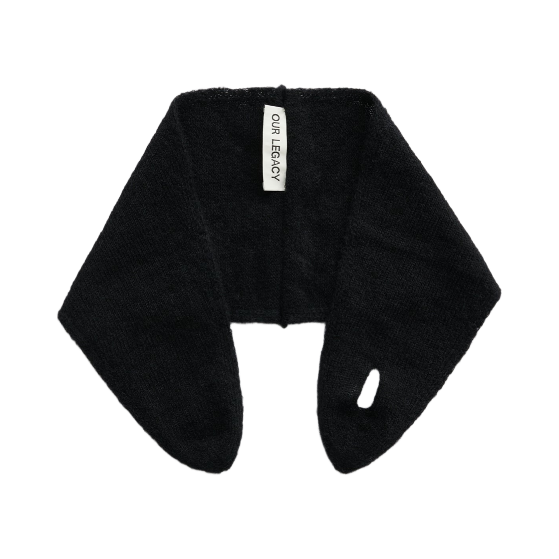 아워레가시 미니어쳐 머플러 퍼지 알파카 블랙(Our Legacy Miniature Muffler Fuzzy Alpaca Black)