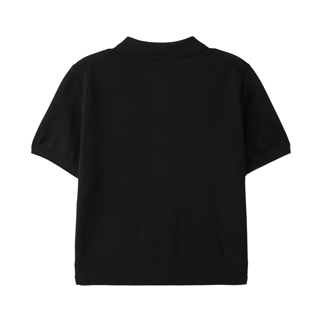 세터 우먼 칼라 하프 니트 가디건 블랙(SATUR W Collar Half Knit Cardigan Black) - 2