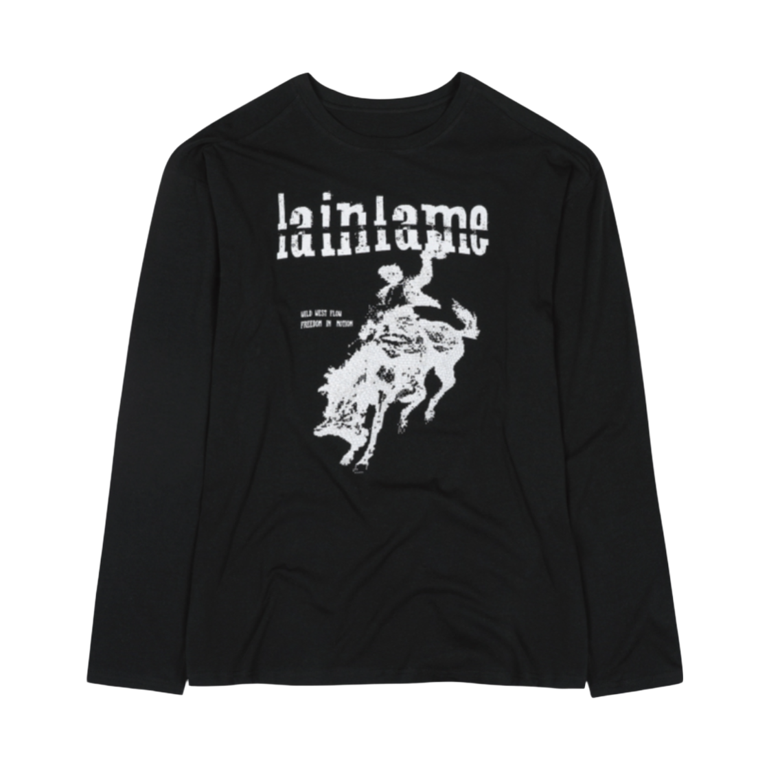 레인레임 카우보이 러닝 긴팔 블랙(lainlame Cowboy Running Long T-Shirts Black)