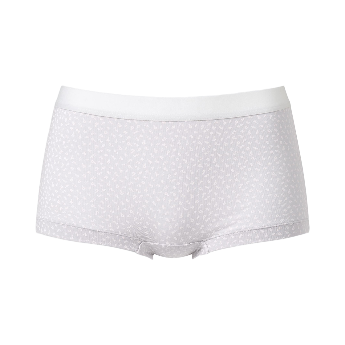 481039-02 (W) Uniqlo Soft Modal Flower Boxer Brief Light Gray