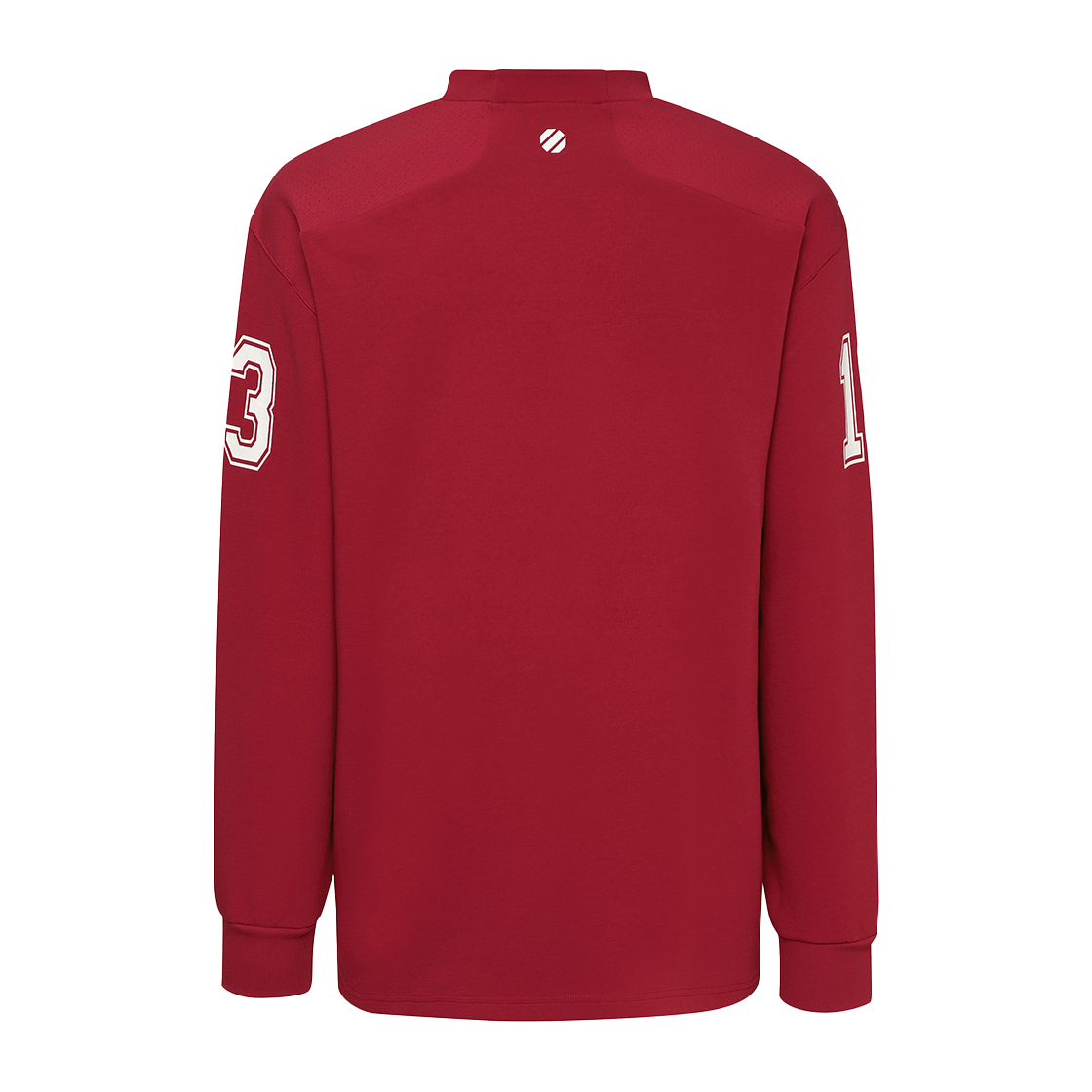 유에프씨 스포츠 풋볼저지 오버핏 긴팔 티셔츠 다크레드 U2LSX1302DR(UFC SPORT Football Jersey Oversized Fit Long Sleeve Dark Red) - 3