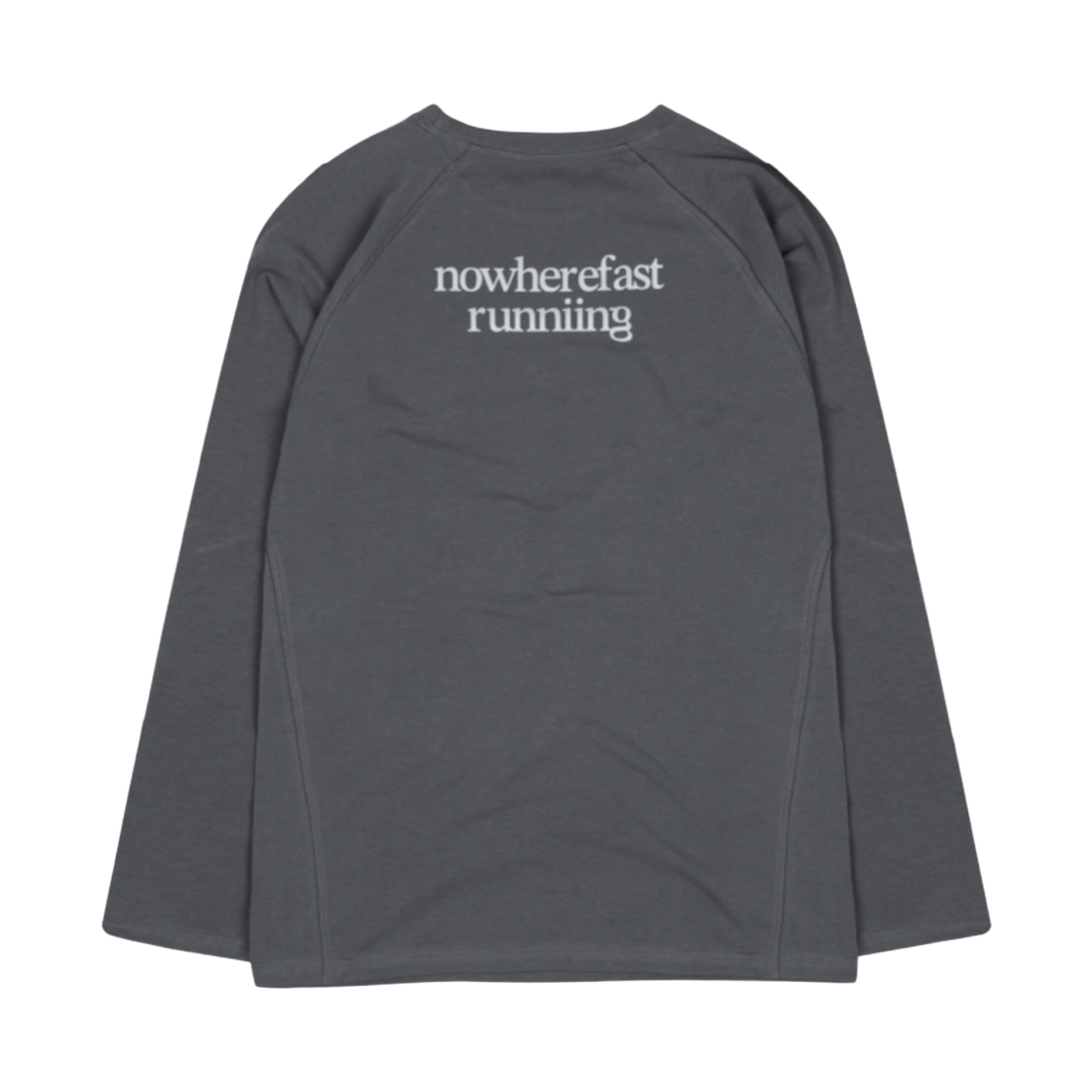 레인레임 노웨어패스트 러닝 긴팔 나그랑 그레이(lainlame Nowherefast Running Raglan T-Shirts Grey) - 1