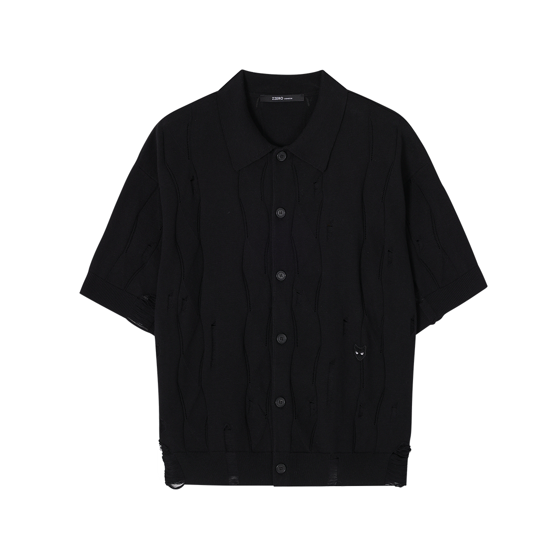 송지오 지제로 팬서 클로우 마크 가디건 블랙(SONGZIO ZZERO Panther Claw Mark Cardigan Black) - 1