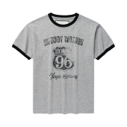 Thevinylhouse Nobody Work Ringer Tee Grey