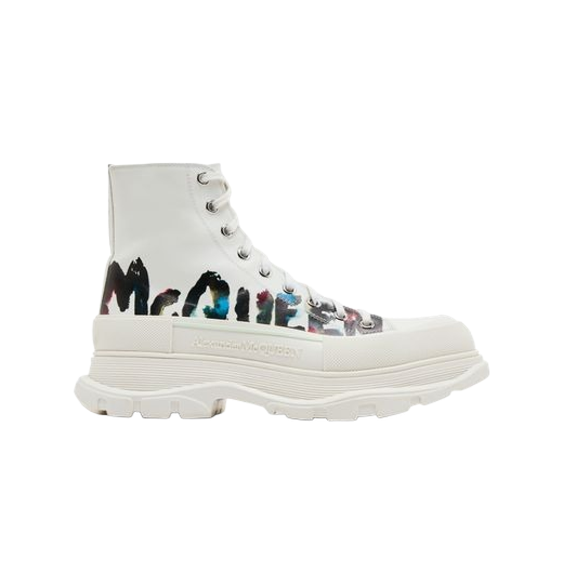 알렉산더 맥퀸 트레드 슬릭 부츠 화이트 멀티(Alexander McQueen Tread Slick Boot White Multi)
