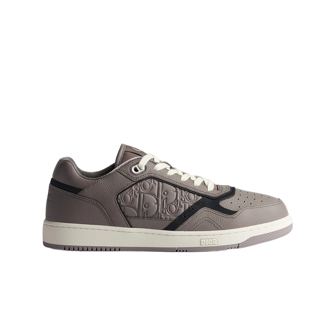 3SN272AFD-H835 Dior B27 Uptown Low-Top Sneaker Grained Calfskin & Dior Gravity Calfskin Gray