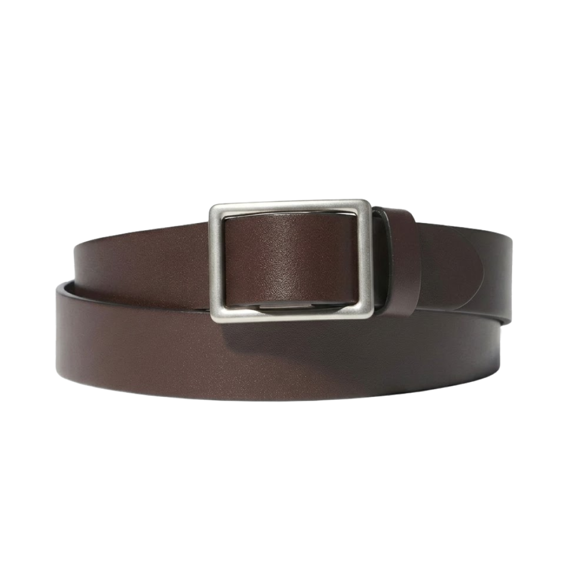 481626-37 Uniqlo Italian Leather Slide Buckle Belt Brown