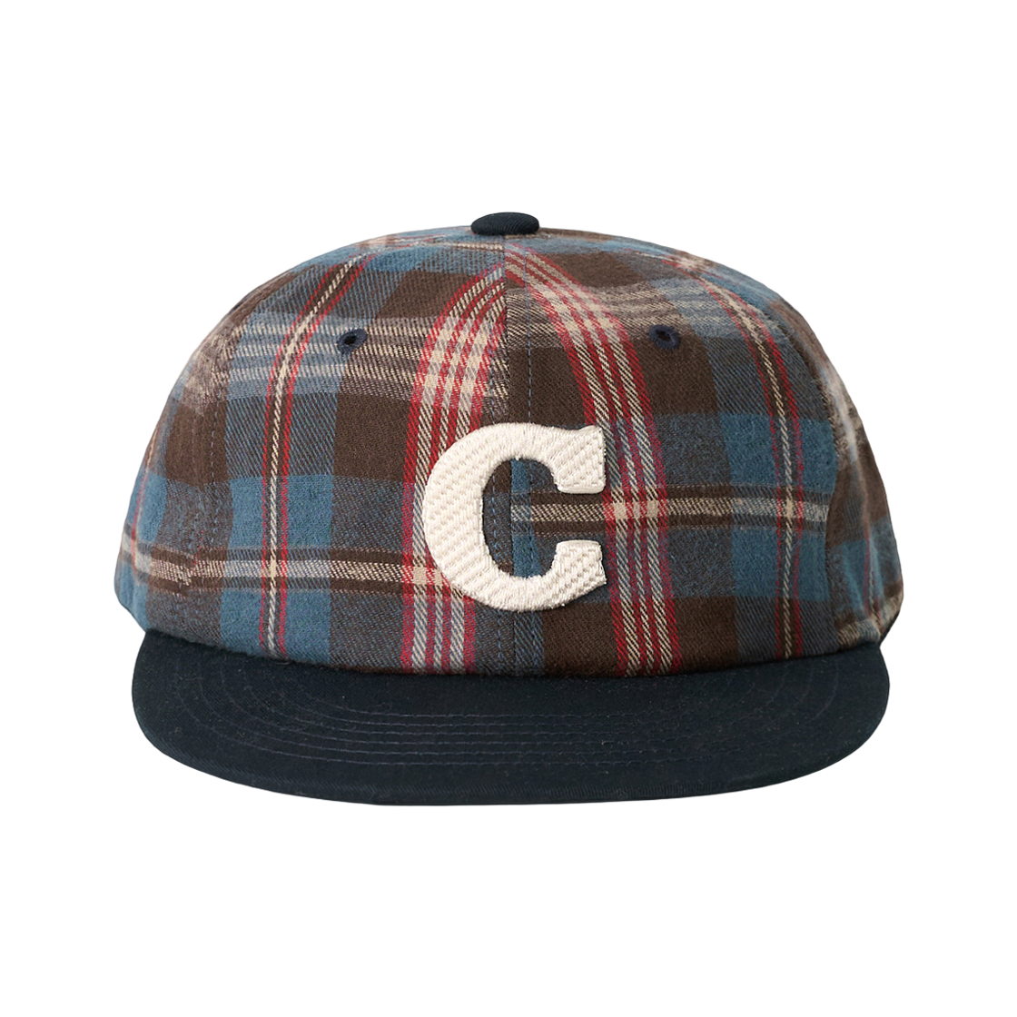 올인컴플리트 C 로고 체크 캡 브라운 체크(Allincomplete C Logo Check Cap Brown Check)