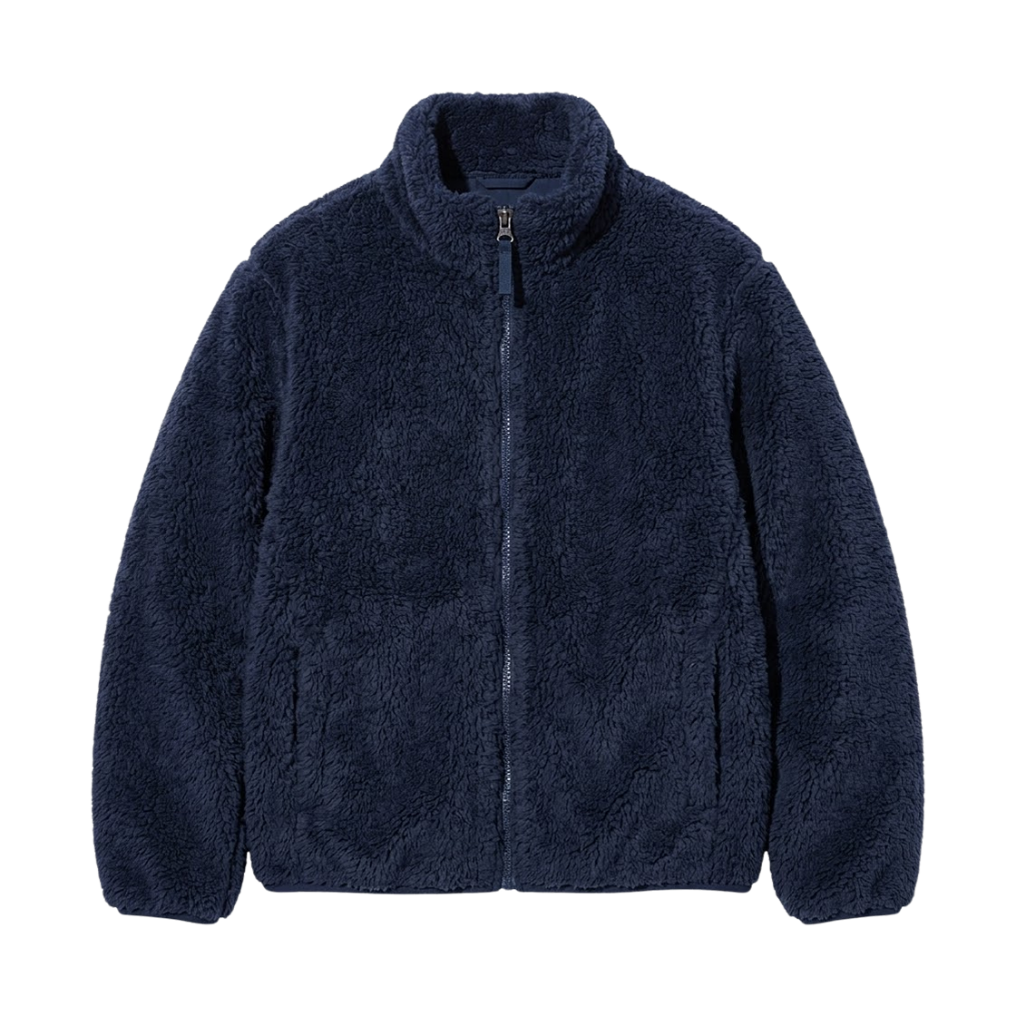 478168-69 (Kids) Uniqlo Furry Fleece Full Zip Jacket Navy - JP