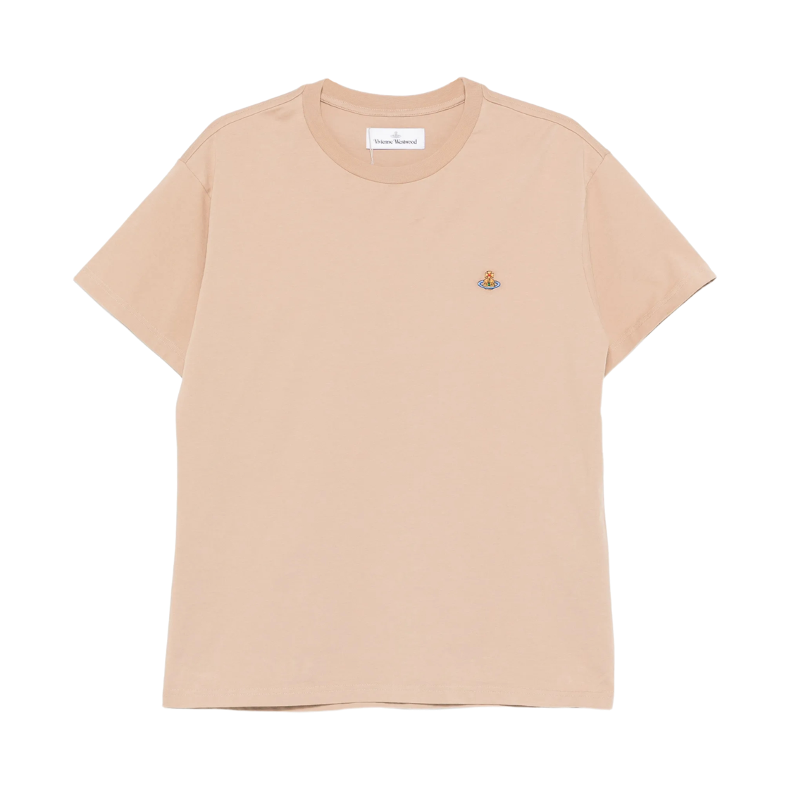 3G010013-J001M-D403 Vivienne Westwood Classic Logo T-Shirt Light Brown