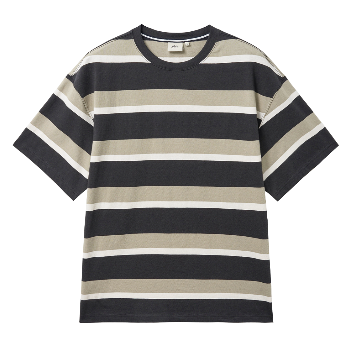 예일 볼드 스트라이프 티셔츠_차콜(Yale Bold Stripe T-Shirt_Charcoal)