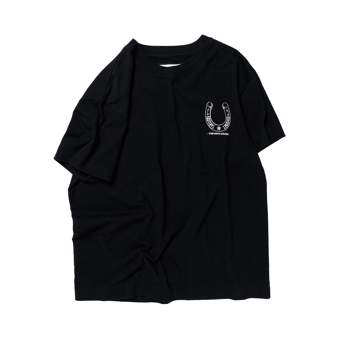 더바이닐하우스 럭키 하우스 티셔츠 블랙(Thevinylhouse Lucky House Tee Black) - 3