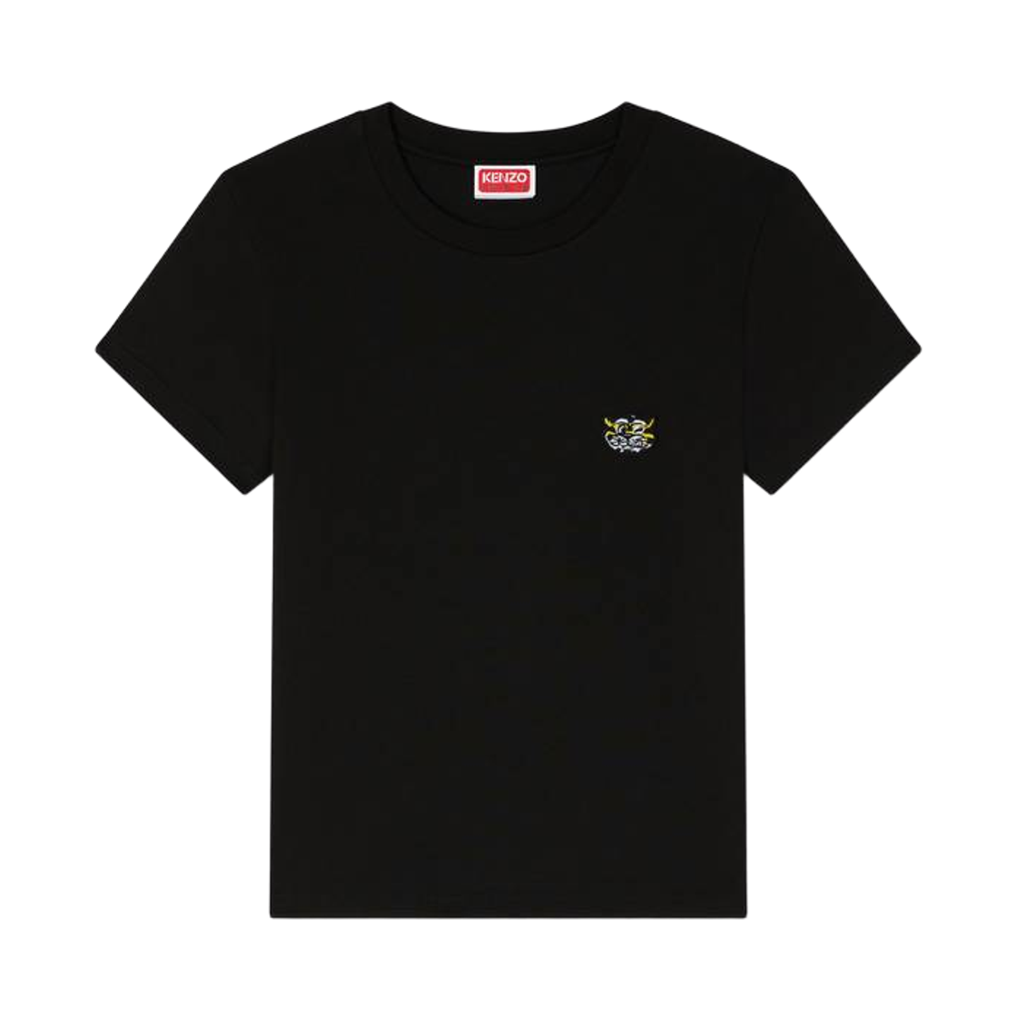 FG52TS2164SO-99J (W) Kenzo Wild Tiger Cotton Embroidered T-Shirt Black