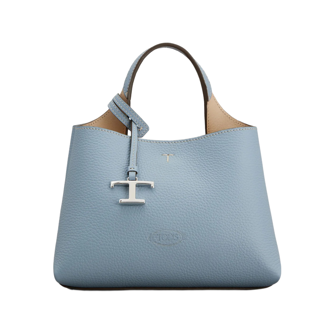토즈 마이크로 레더 백 라이트 블루 베이지(Tod's Bag in Leather Micro Light Blue Beige)