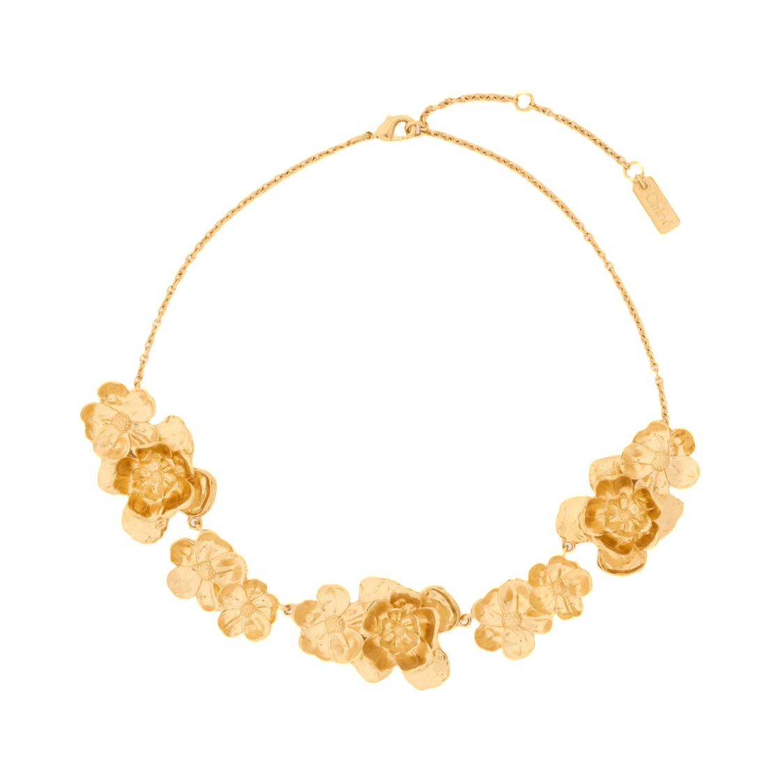 (W) 끌로에 부케 초커 빈티지 골드((W) Chloe Bouquet Choker Vintage Gold) - 1