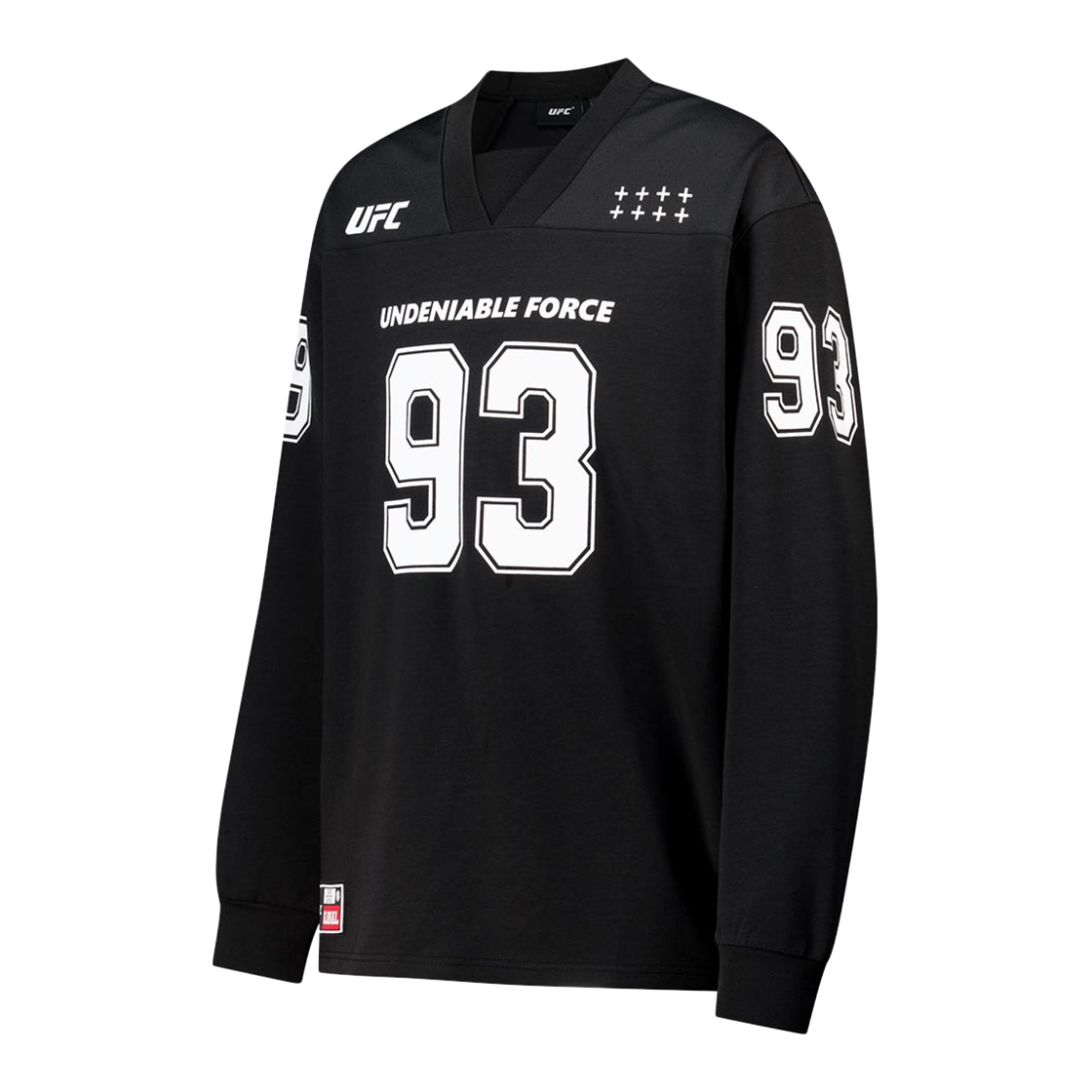 유에프씨 스포츠 풋볼저지 오버핏 긴팔 티셔츠 블랙 U2LSX1302BK(UFC SPORT Football Jersey Oversized Fit Long Sleeve Black) - 2