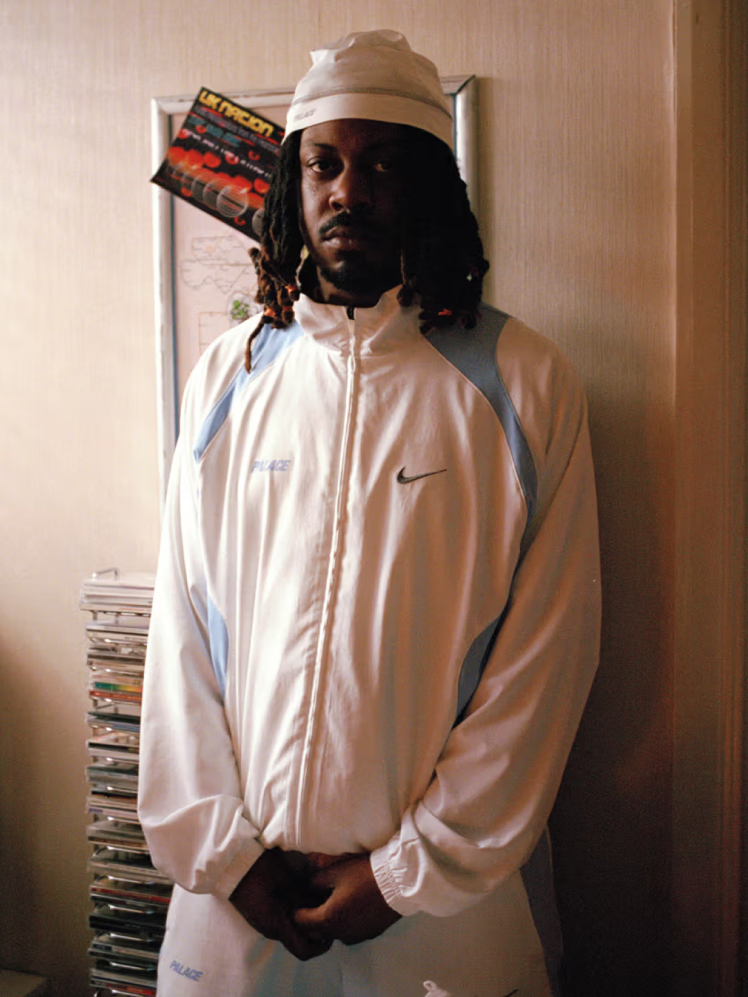 Nike x Palace Air Max 95 Metallic Silver Aluminum, Palace x Nike Font Swoosh T-Shirt Black - 26SS μ°©μ© μ€νμΌ - 4