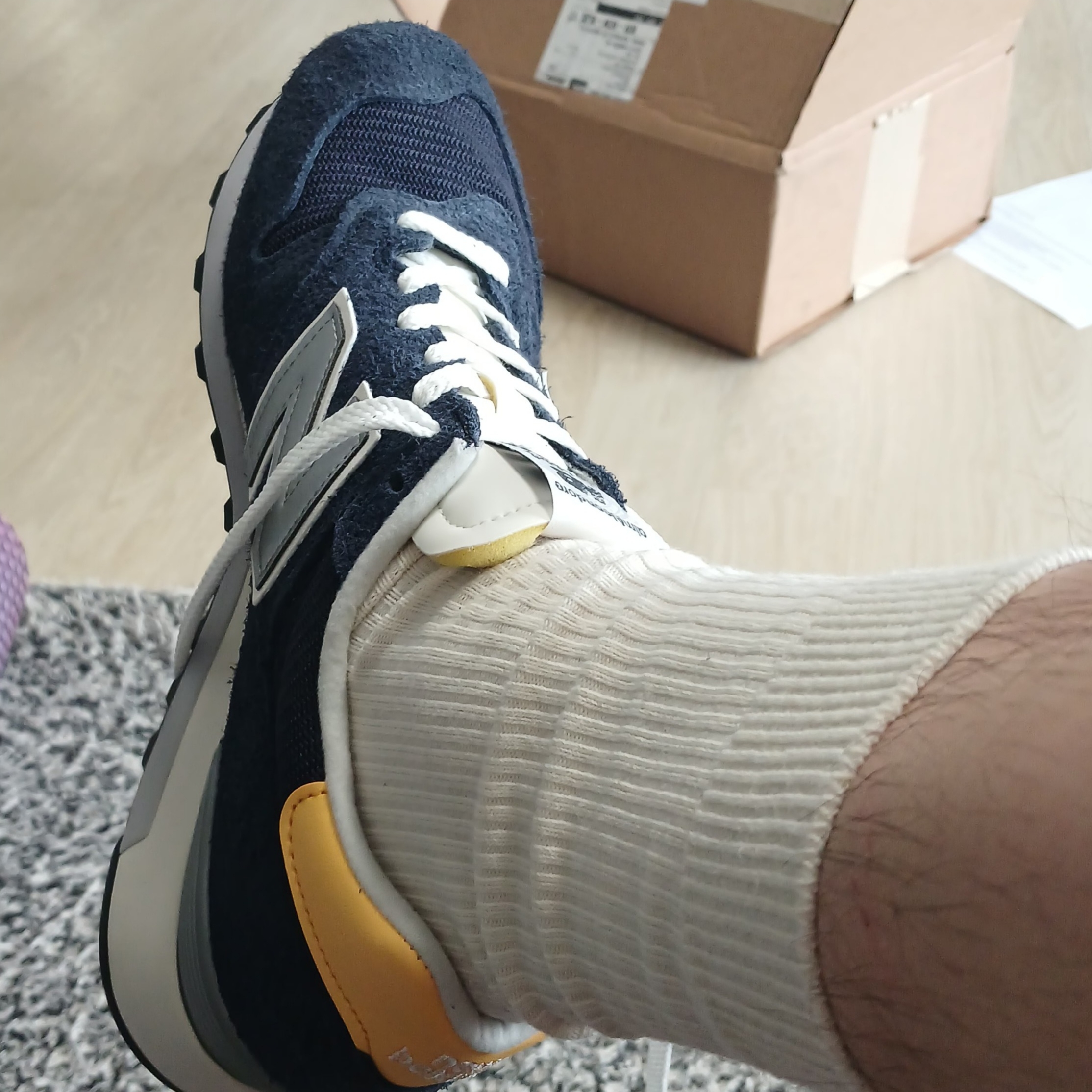 New Balance x Aime Leon Dore 1300 Made in USA Navy 착용 스타일 - 1