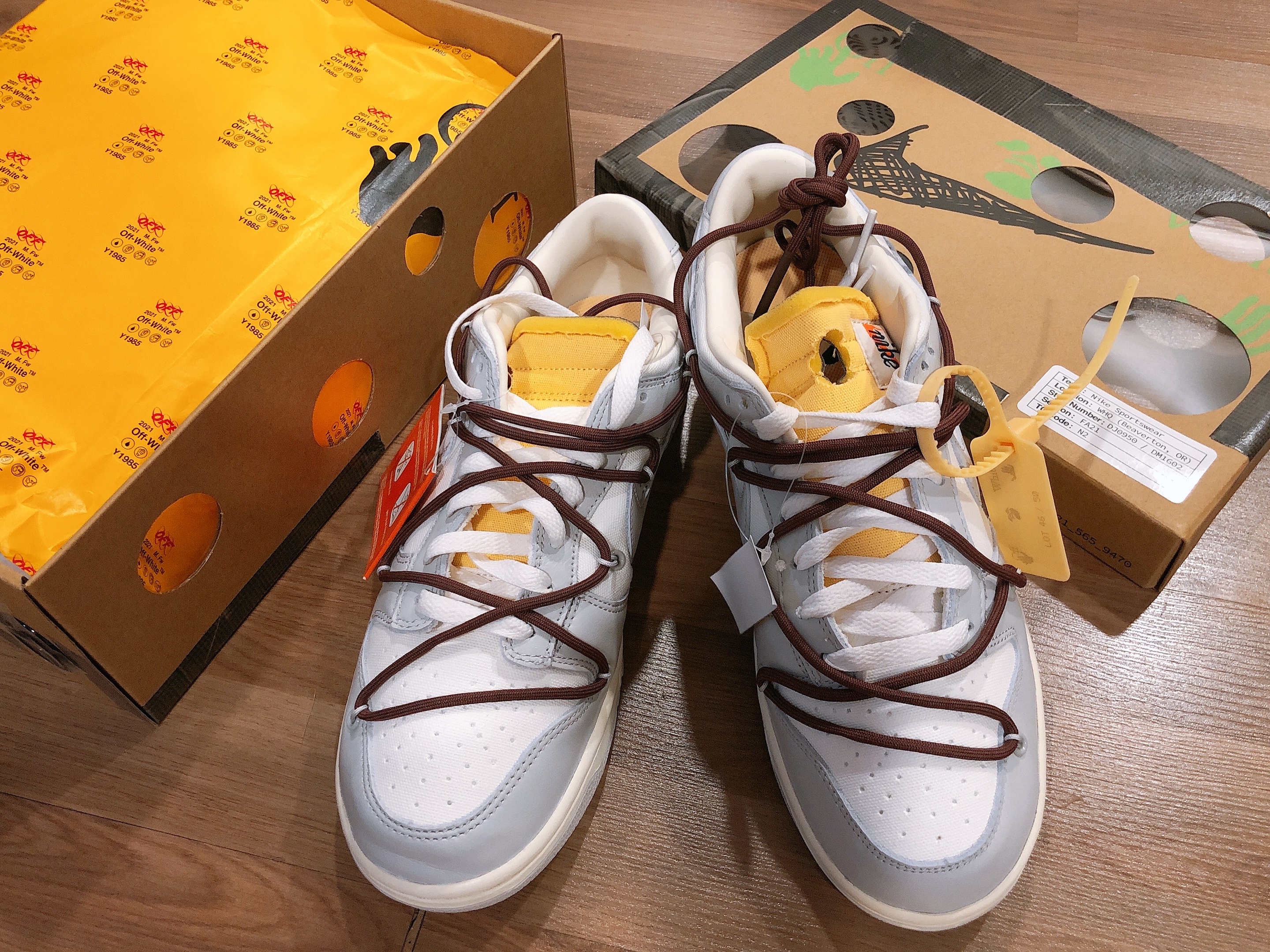 Nike x Off-White Dunk Low The 50 - Lot 46 착용 스타일