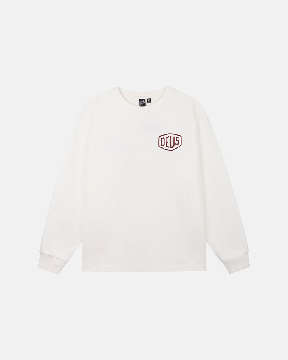 [6% 적립] 데우스 엑스 마키나 보르도 컬리지 어드레스 롱슬리브 티 화이트([6% 적립] Deus Ex Machina Bordeaux College Address Ls Tee White) - 2