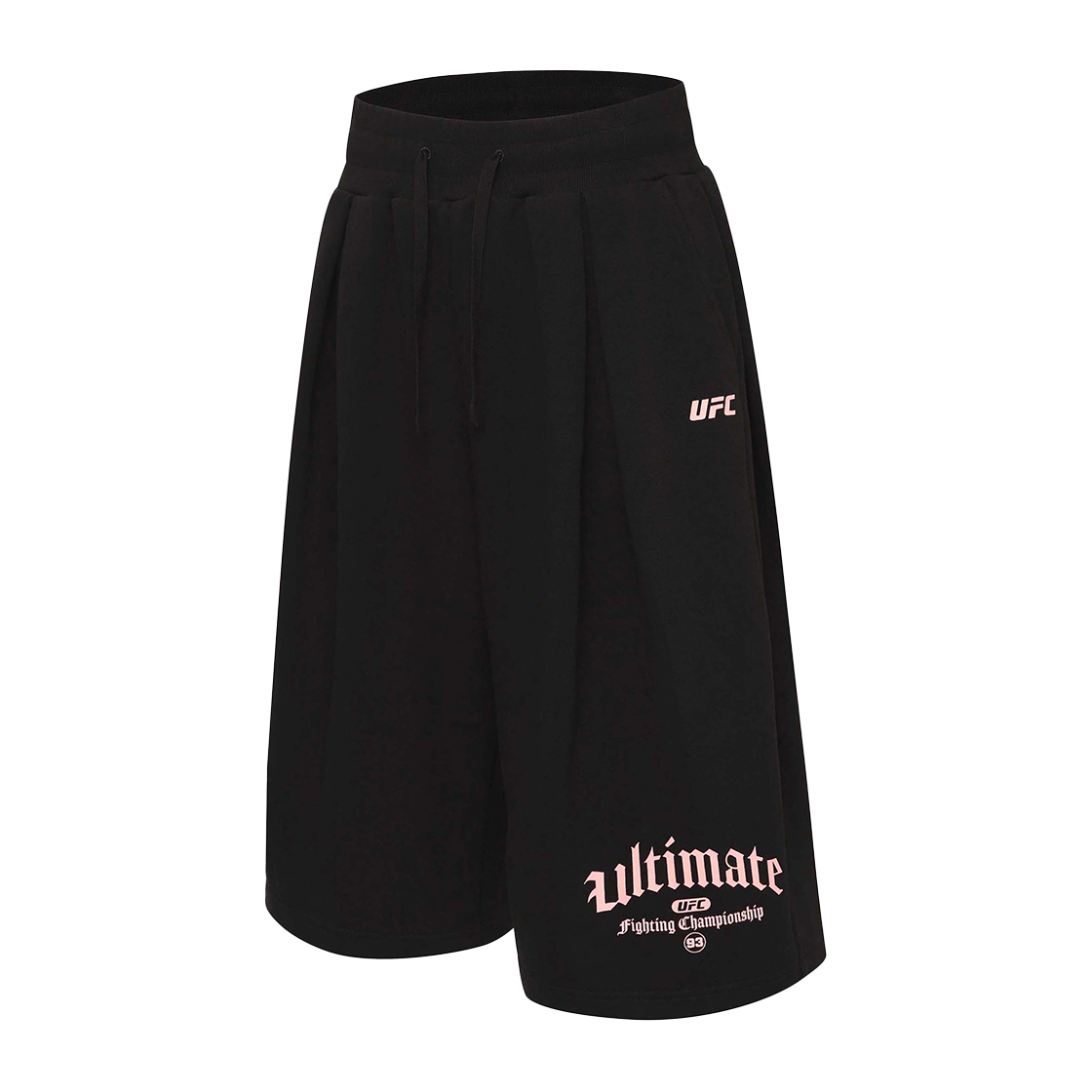유에프씨 스포츠 고딕 메가핏 버뮤다 쇼츠 블랙 U2SPX2102BK(UFC SPORT Gothic Mega Oversized Fit Bermuda Shorts Black)