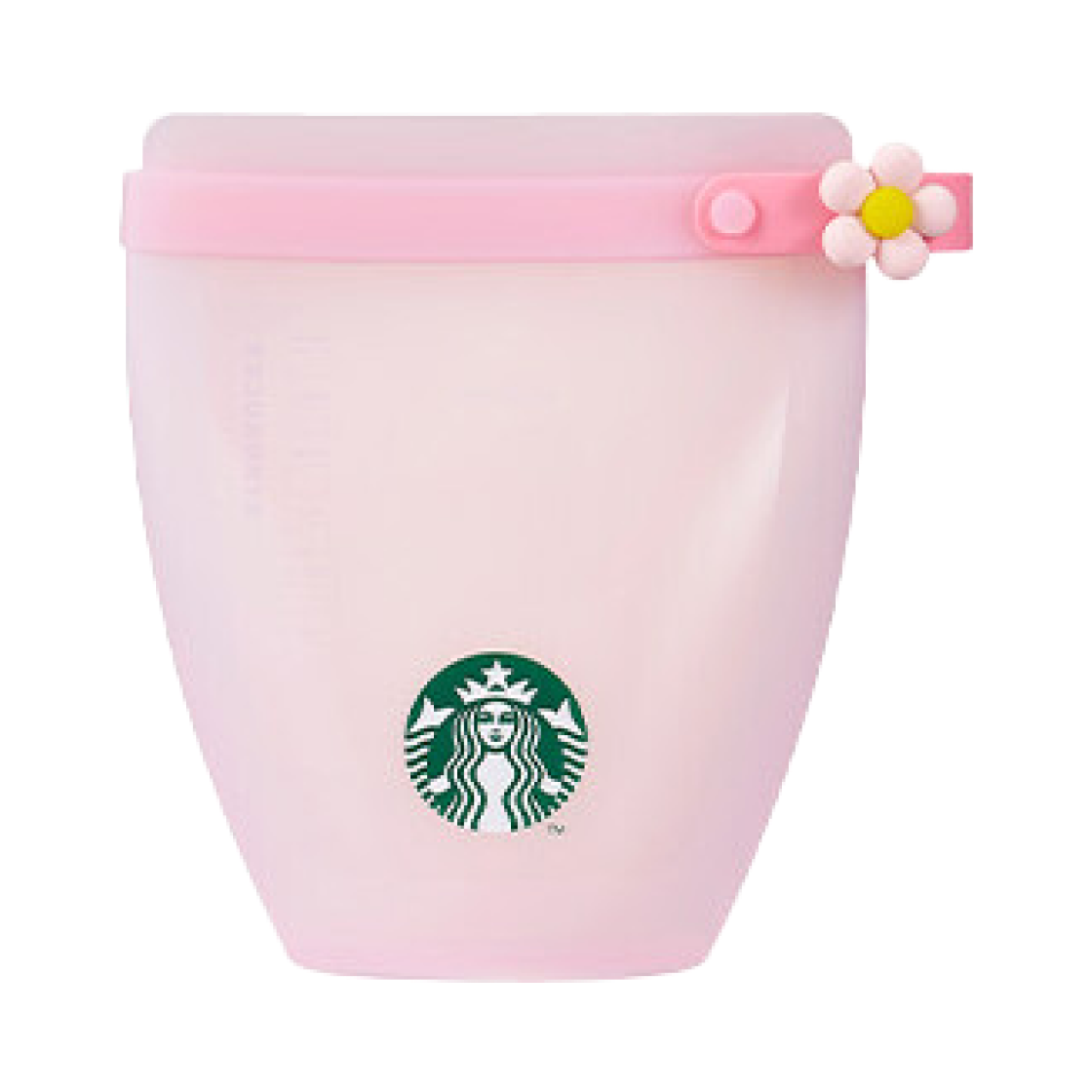 스타벅스 스프링 실리콘 푸드백 핑크(Starbucks Spring Silicone Food Bag Pink)