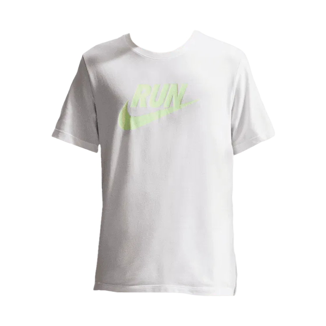 IH4239-103 Nike Dri-Fit Running T-Shirt White Barely Volt - Asia