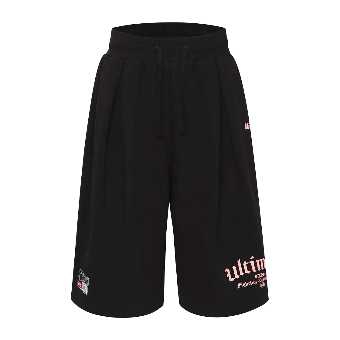 유에프씨 스포츠 고딕 메가핏 버뮤다 쇼츠 블랙 U2SPX2102BK(UFC SPORT Gothic Mega Oversized Fit Bermuda Shorts Black) - 2