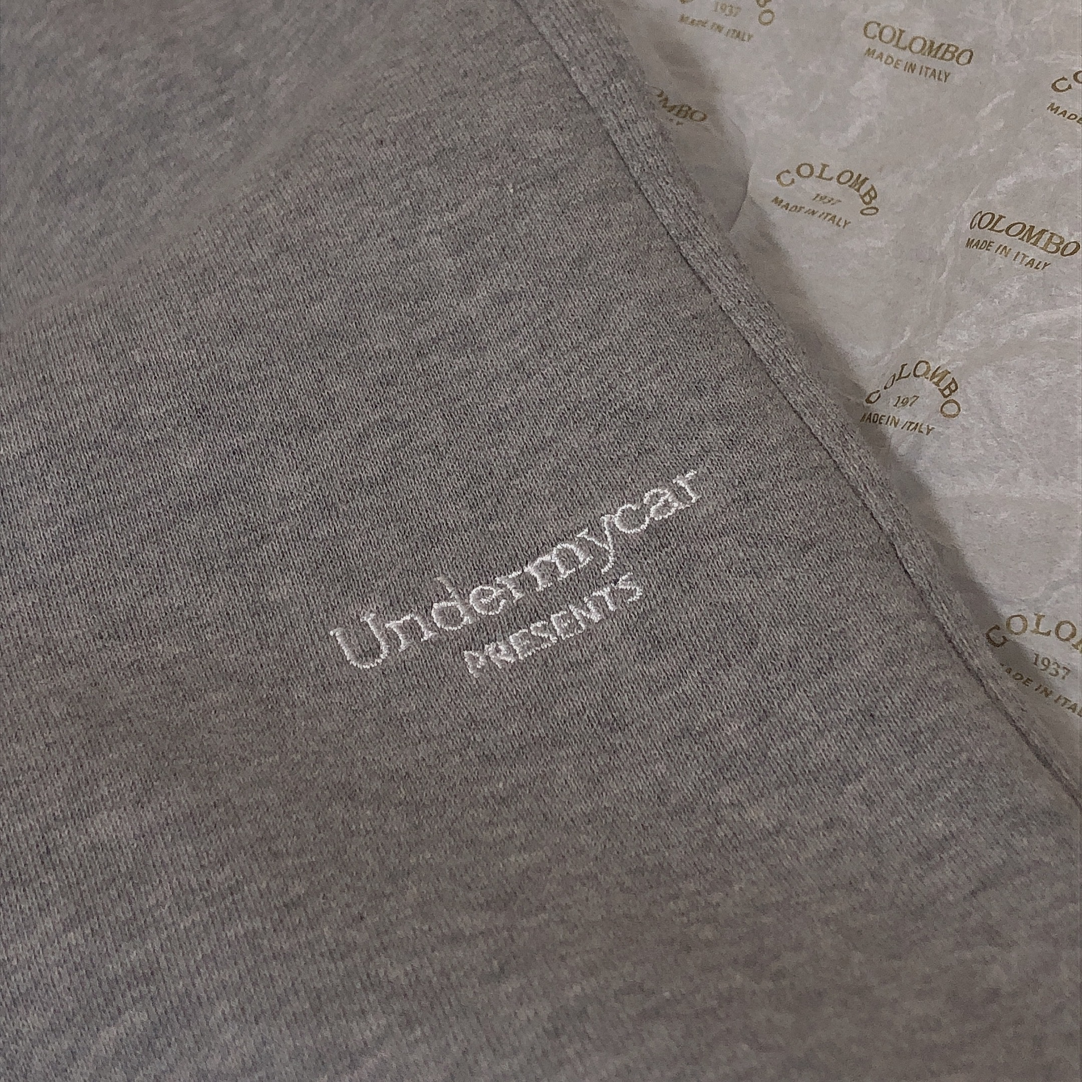 Undermycar Mu.03 Anti Fxxking Logo Play Oversized Sweat Jogger Melange Gray 착용 스타일 - 5