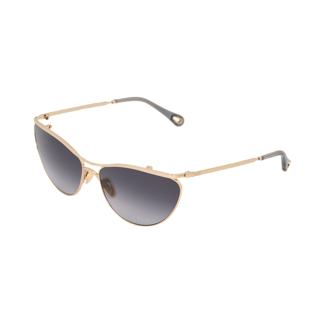 (W) 끌로에 우마 선글라스 골드 그라디언트 그레이((W) Chloe Uma Sunglasses Gold Gradient Grey) - 1
