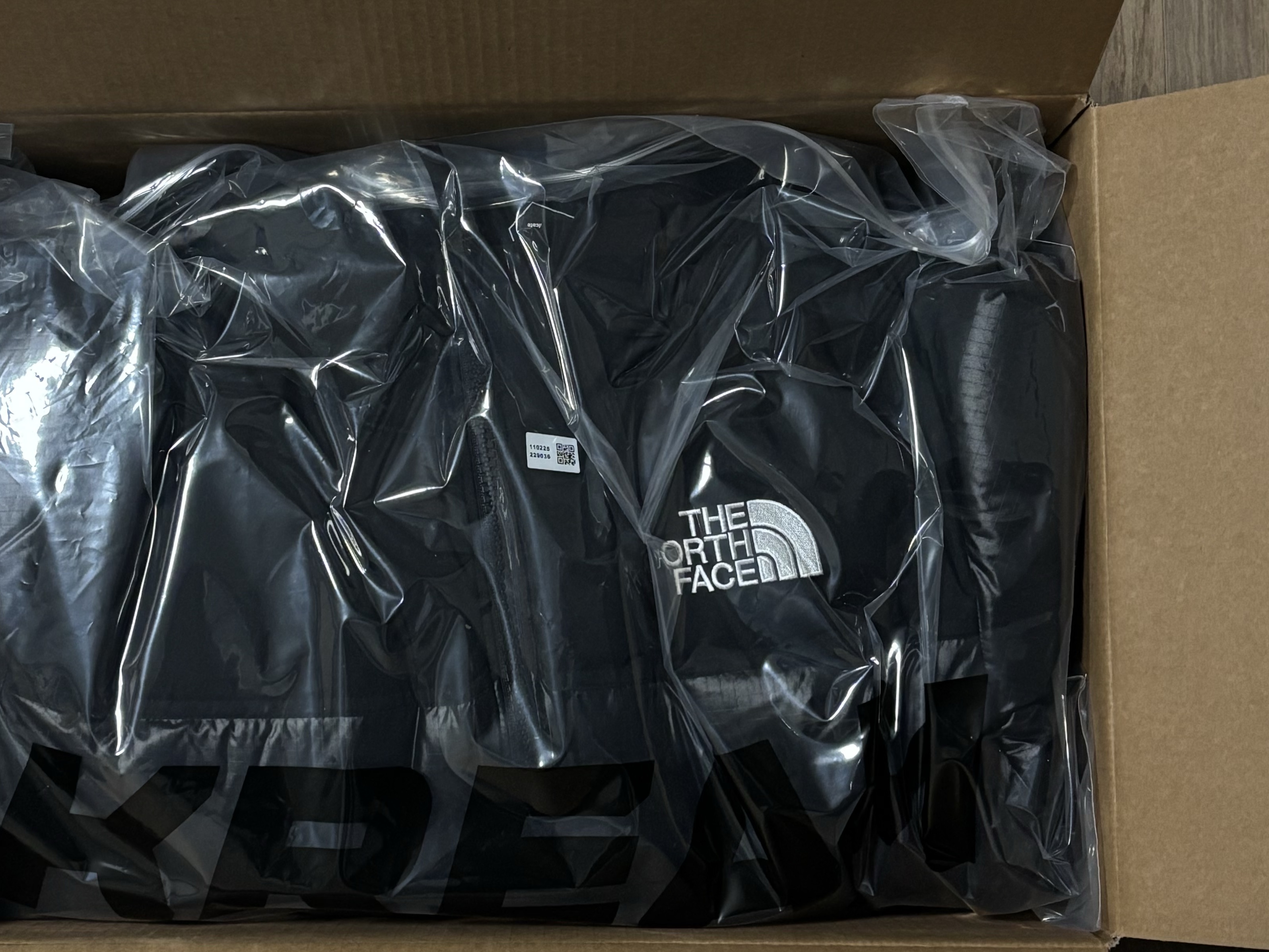 The North Face White Label Novelty Nuptse RDS Down Jacket Black 착용 스타일 - 1