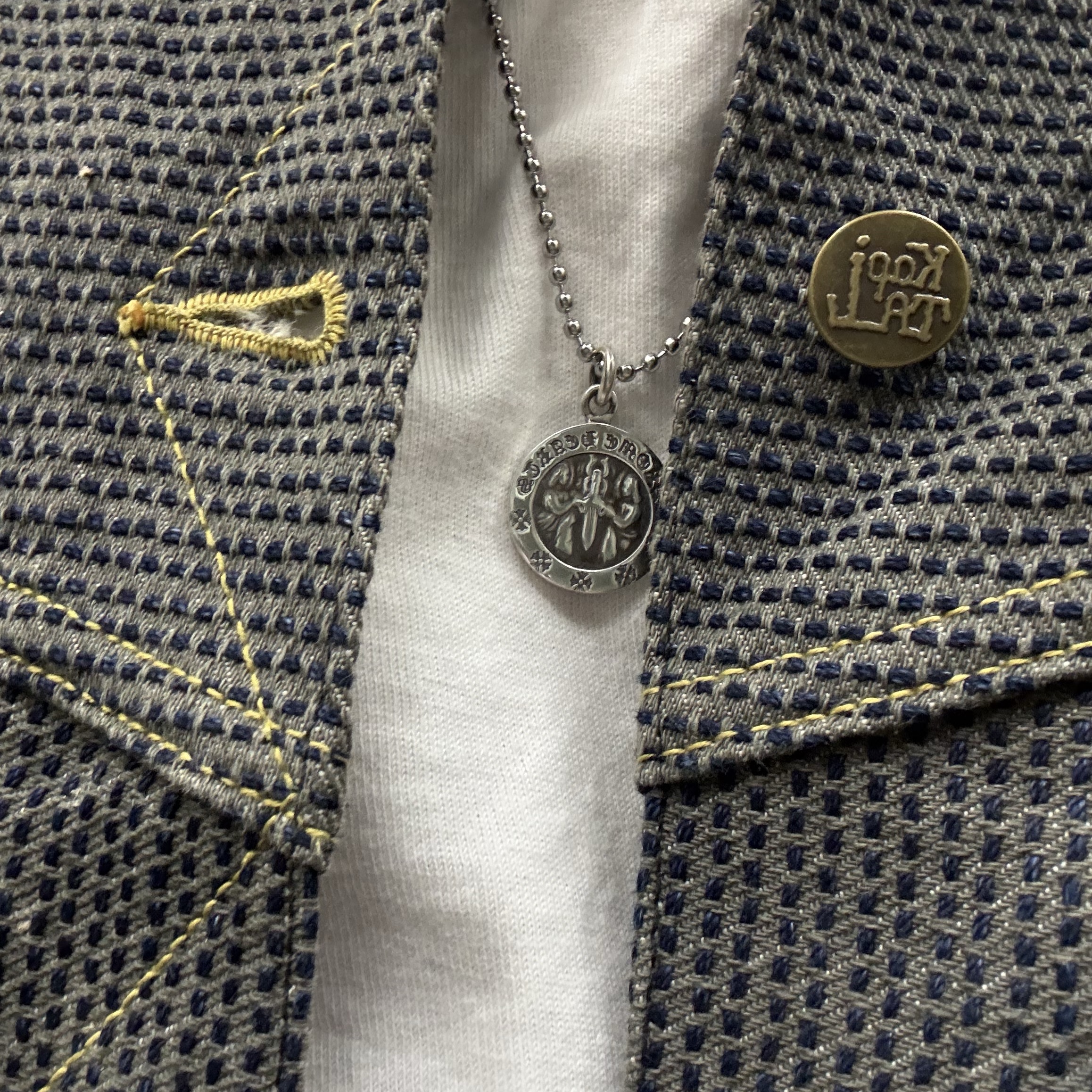 Hansroom Chrome Hearts Angel Medal Charm V2 착용 스타일
