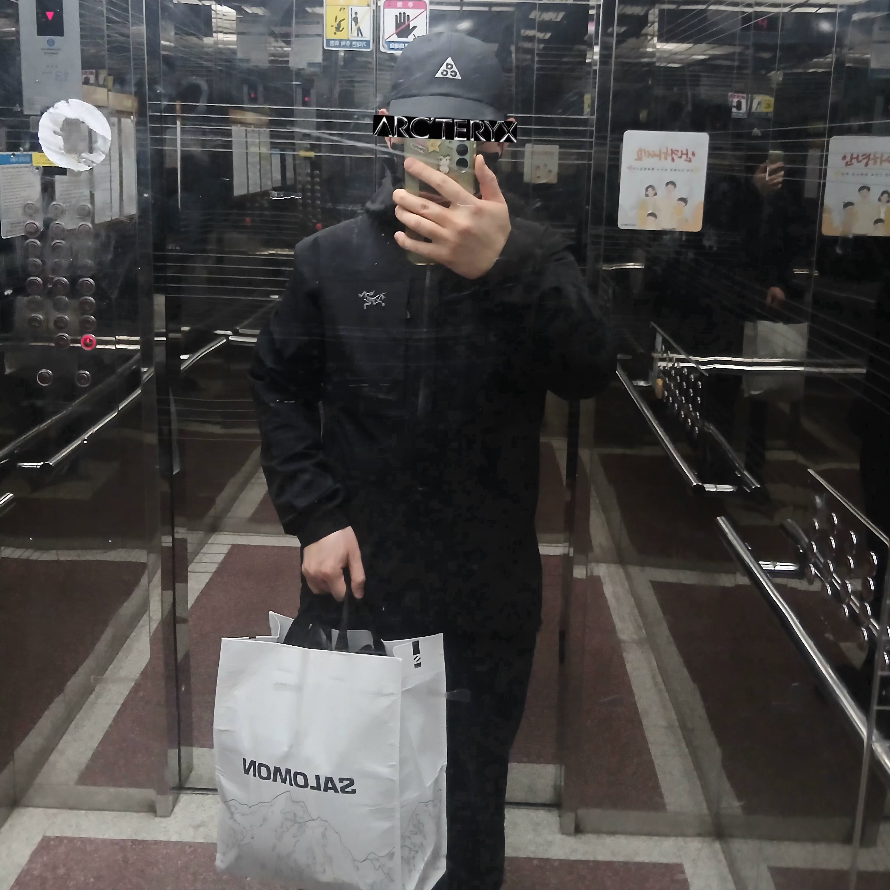 Asics Superblast 3 White Black, Nike ACG Club Unstructured Cap Black 착용 스타일 - 3