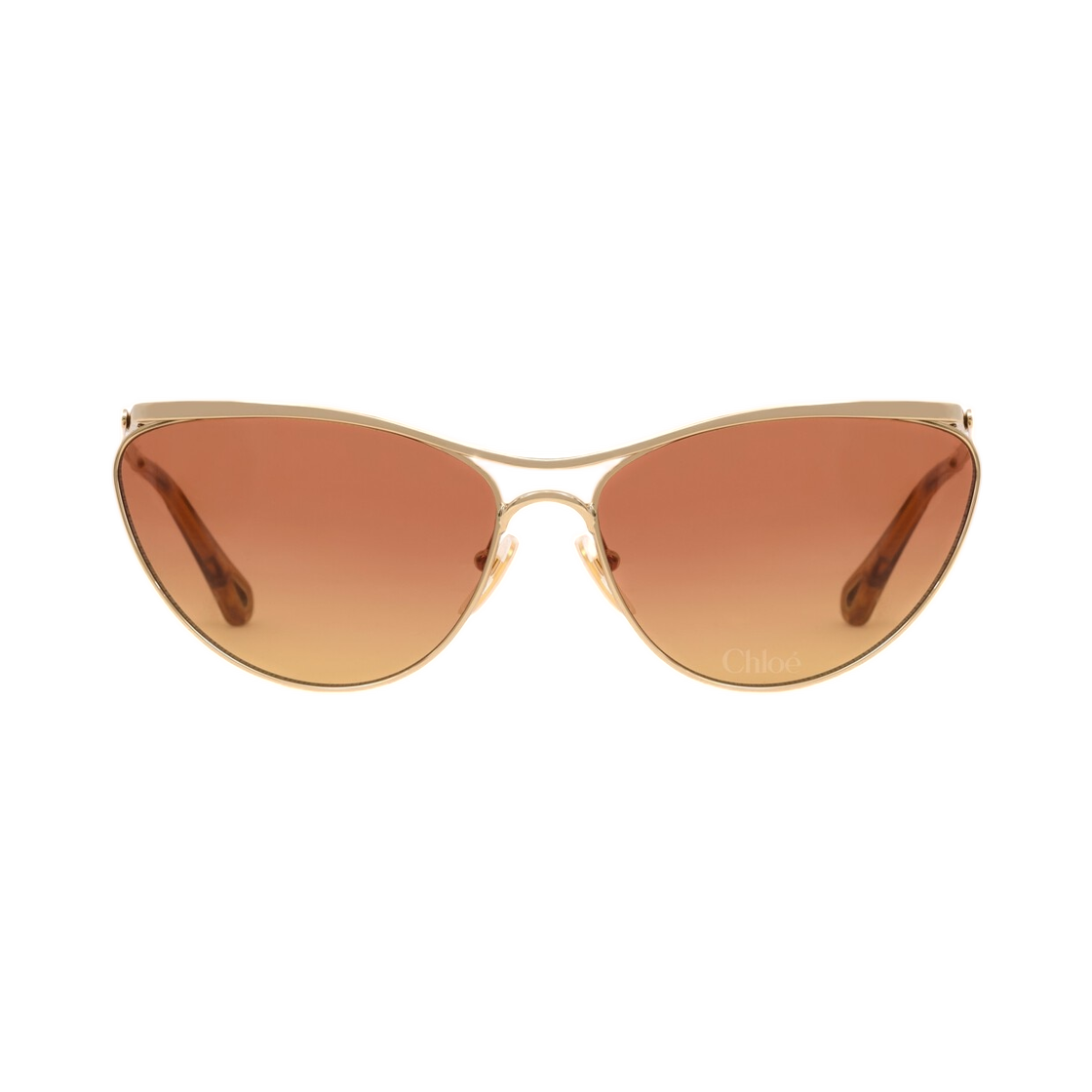 (W) 끌로에 우마 선글라스 골드 그라디언트 오커((W) Chloe Uma Sunglasses Gold Gradient Ochre) - 2