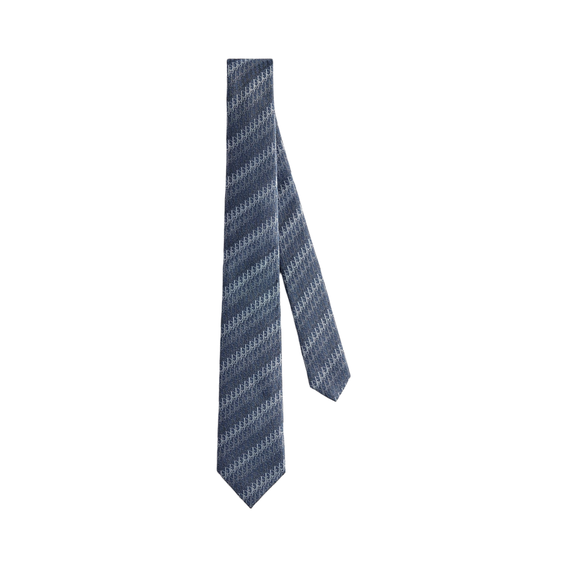 68C1047B6361-C585 Dior Oblique Trio Tie Silk Blue