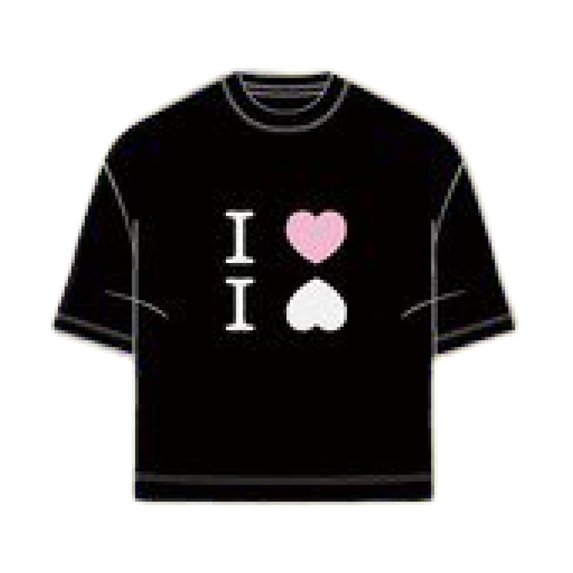 박효신 라이브 A&E 2026 아이 러브 크롭 티셔츠 블랙(Park Hyo Shin Live A&E 2026 I Love Crop T-Shirt Black) - 1