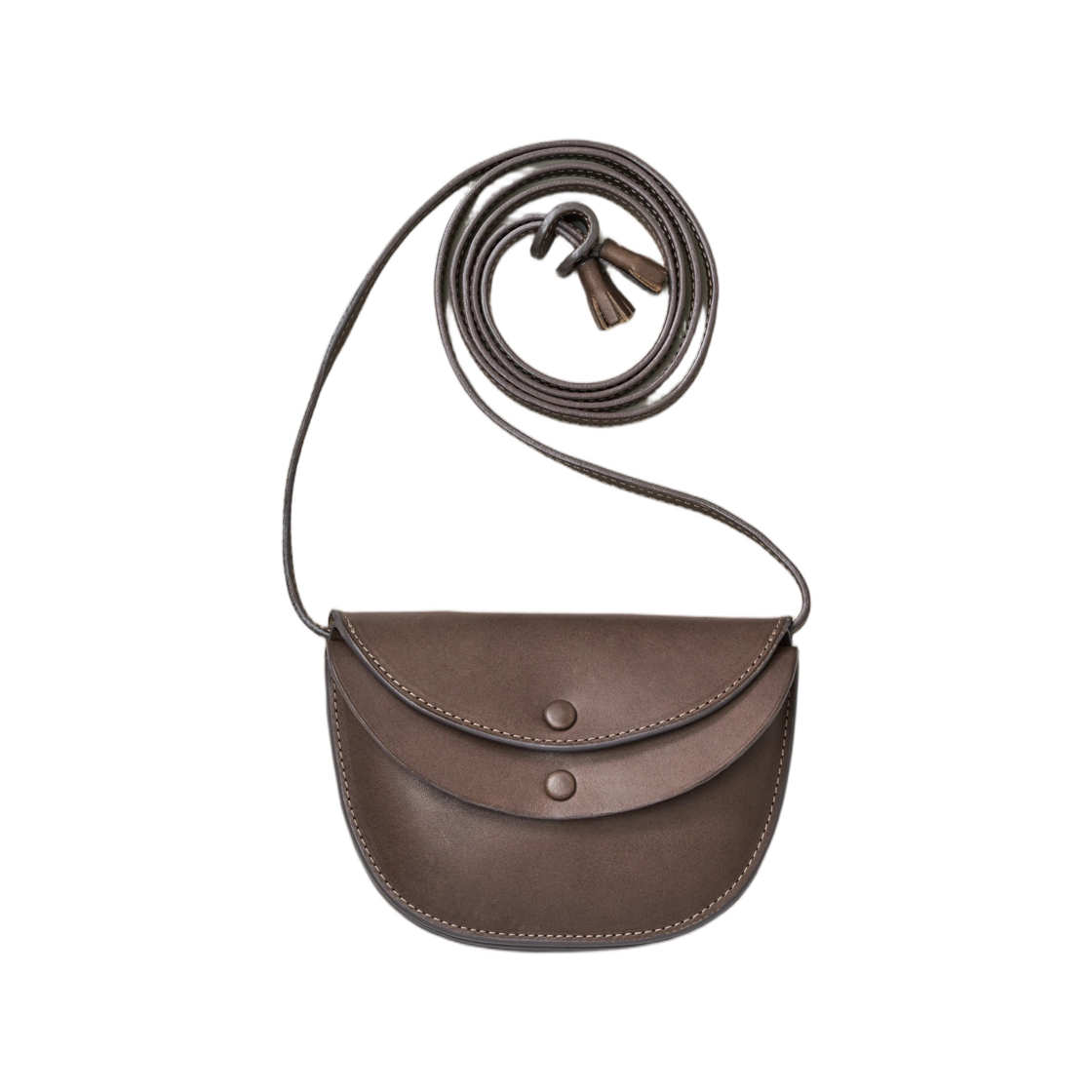 캡틴 선샤인 x 레이디 화이트 레더 파우치 브라운 스무스(Kaptain Sunshine x Lady White Leather Pouch Brown Smooth) - 1