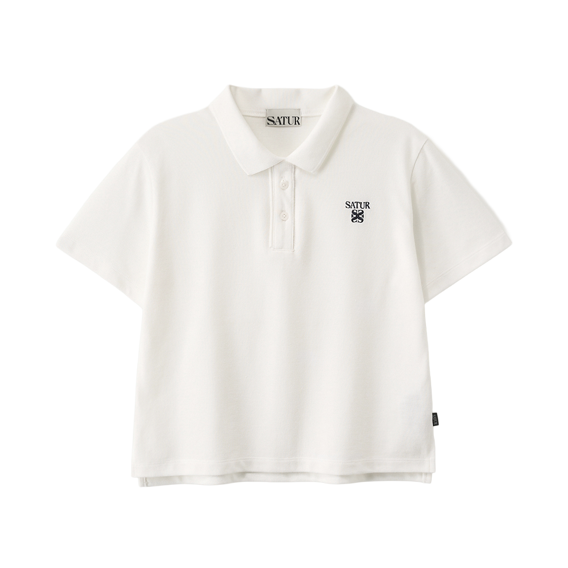 세터 우먼 로렌 피케 폴로 반팔 티셔츠 화이트