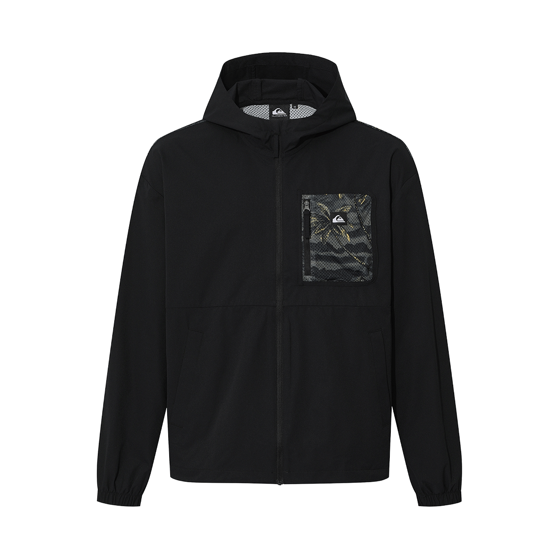 퀵실버 메쉬 프린트 블록 후드 자켓 (QG11JK542KVJ)(QUIKSILVER Mesh Print Block Hooded Jacket (QG11JK542KVJ))