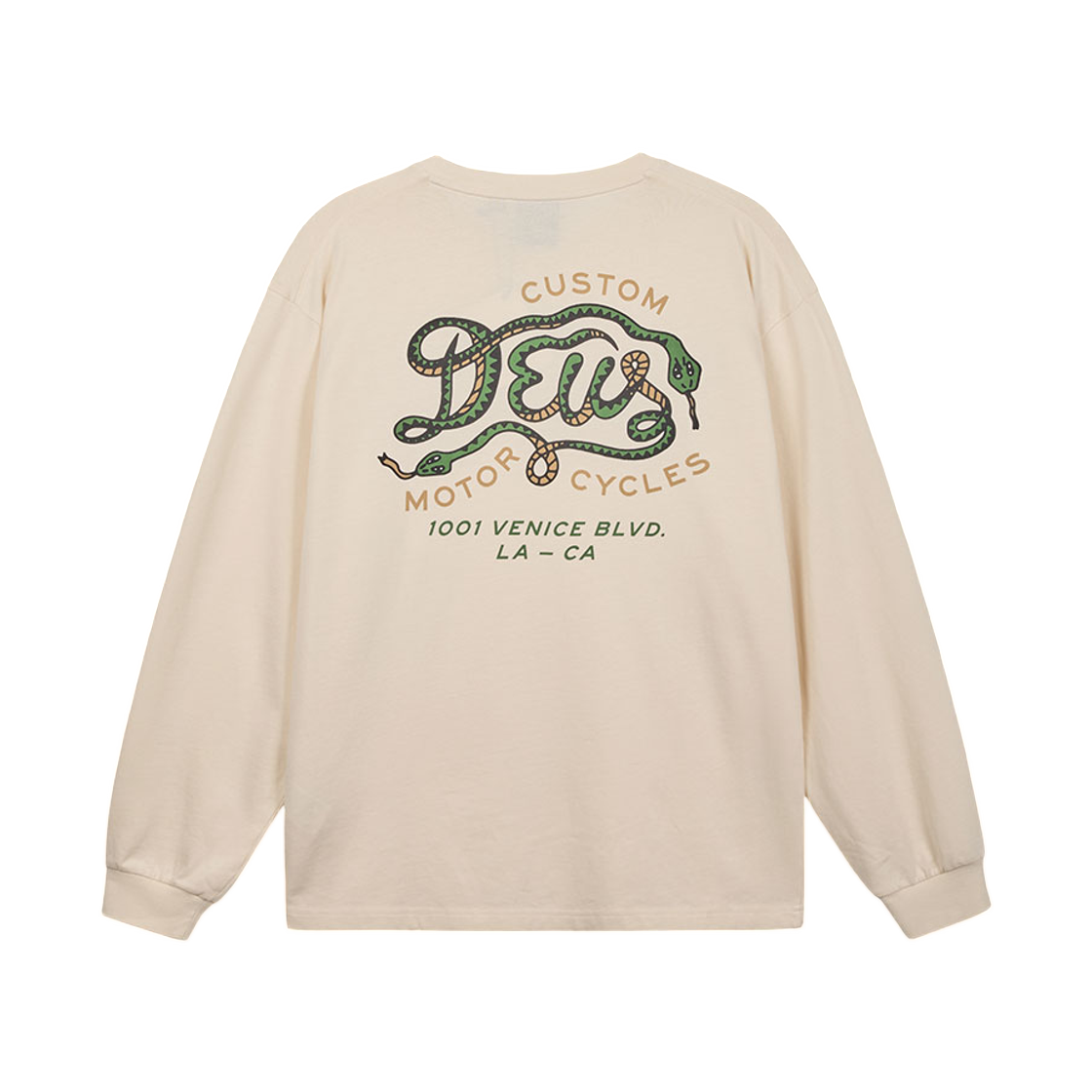 - Deus Ex Machina Dander Noodle Pocket L/S T-Shirt Ivory