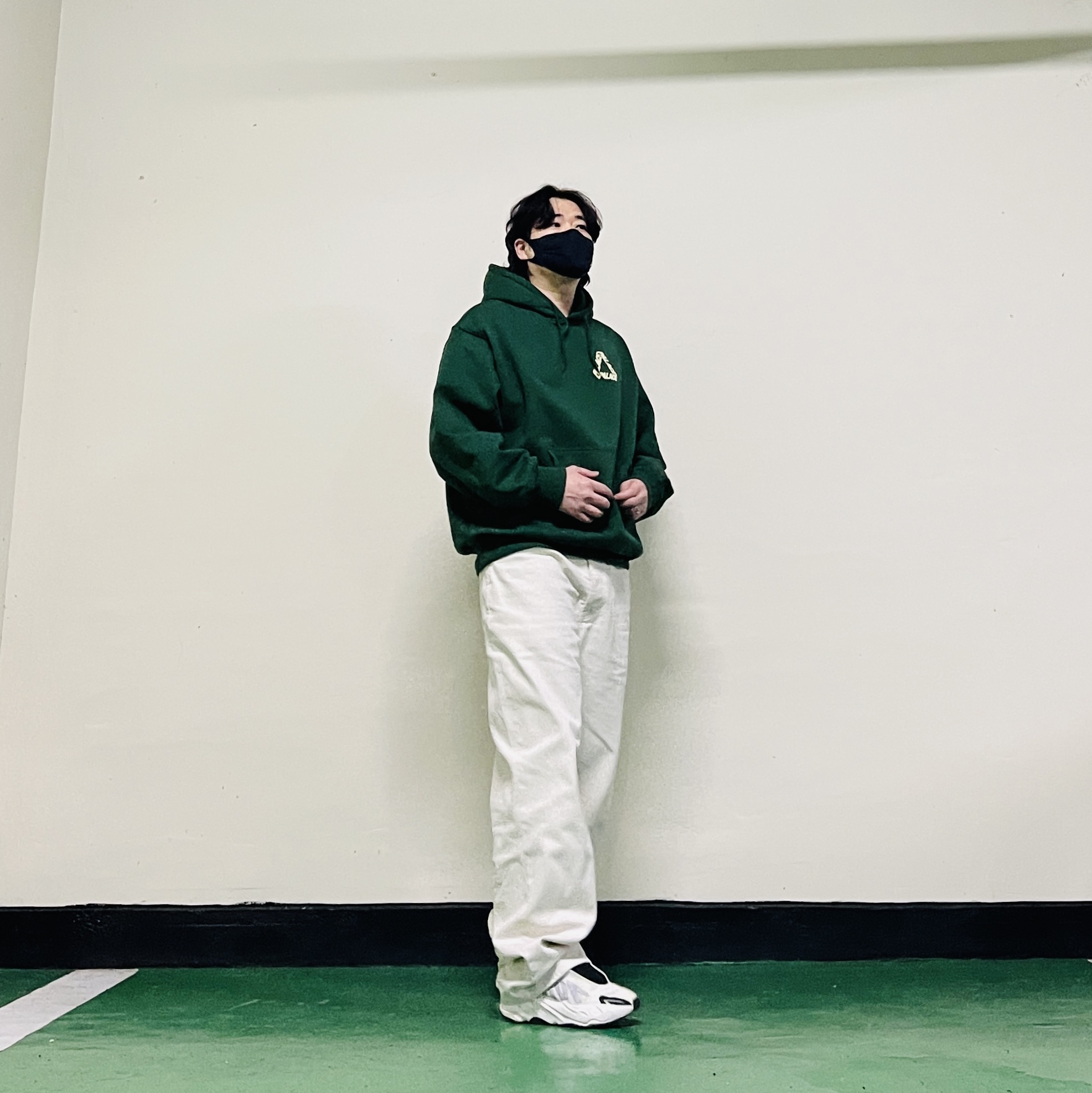 Palace P 3 Print Hood Racey Green - 25FW, Stussy Washed Canvas Big OL' Jean Washed Vintage Natural 착용 스타일 - 3