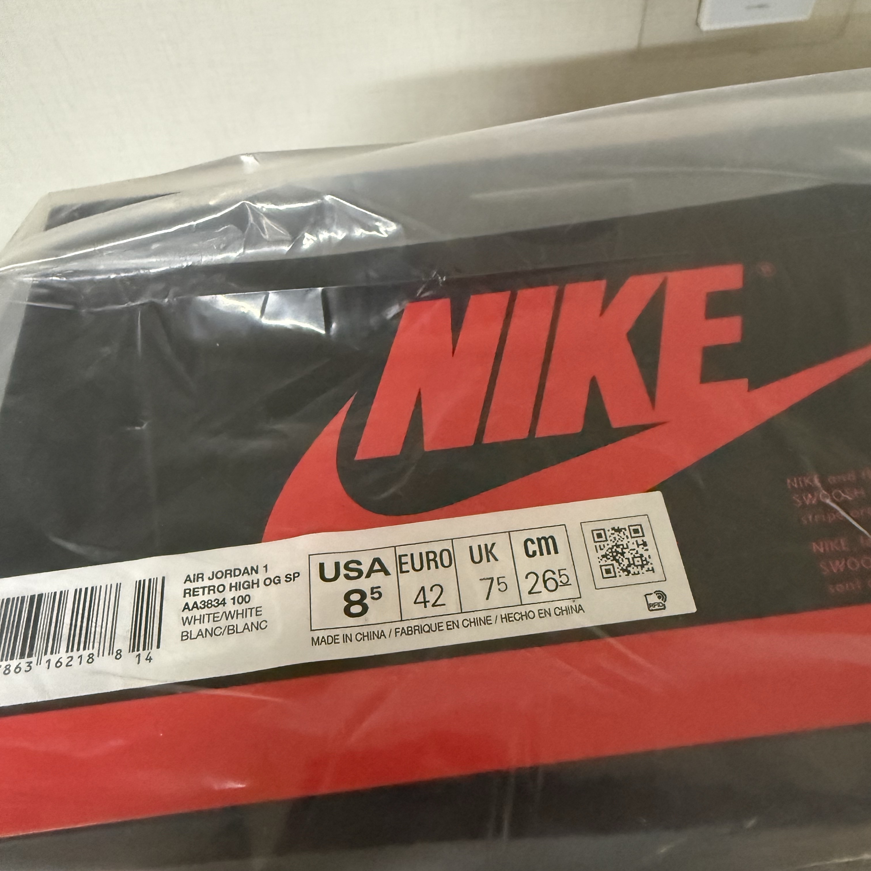 Jordan 1 x Virgil Abloh Archive Retro High Alaska White 착용 스타일 - 2