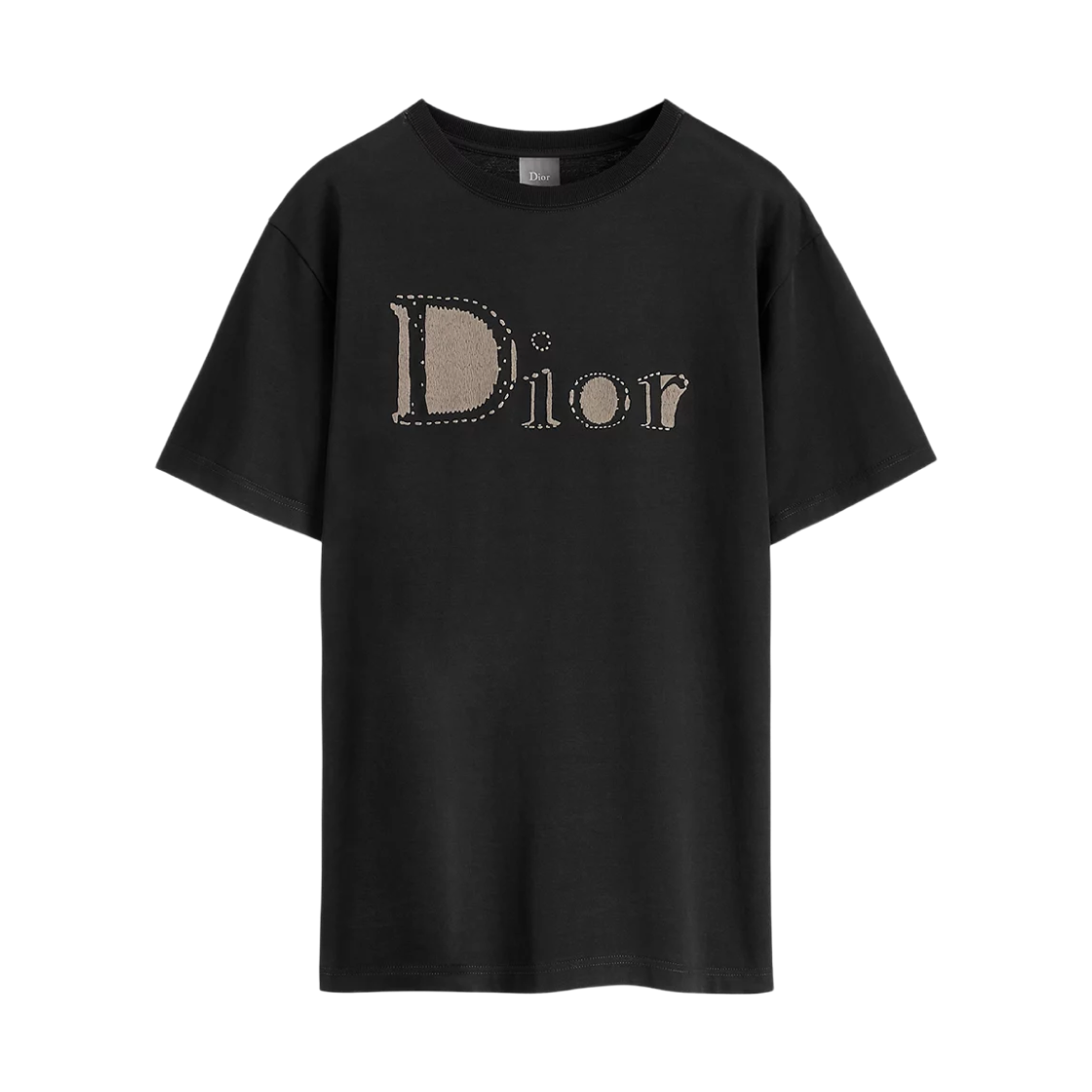 디올 코튼 저지 캐주얼 핏 리버스 티셔츠 블랙(Dior Cotton Jersey Casual Fit Reverse T-Shirt Black) - 1