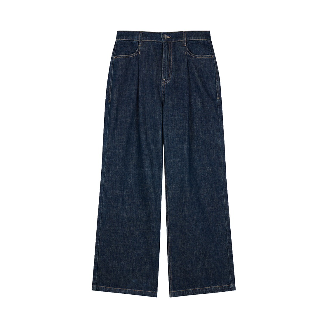 지오송지오 컬렉션 세미 와이드 데님 팬츠 블루 BI2PT223BL(ZIOSONGZIO COLLECTION Semi-Wide Denim Pants Blue)