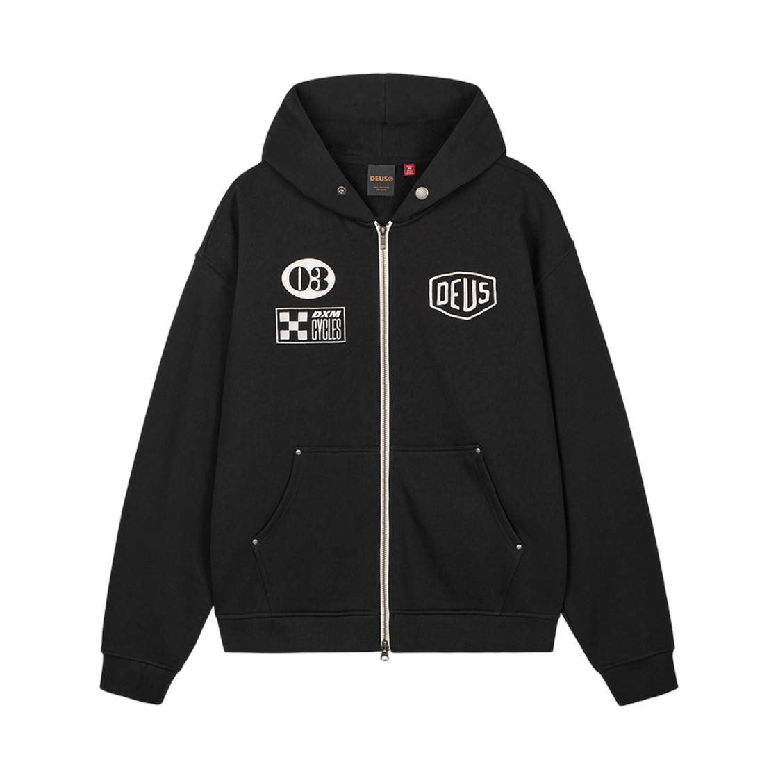 데우스 엑스 마키나 커스텀 집 후드 블랙(Deus Ex Machina Custom Zip Hoodie Black) - 2