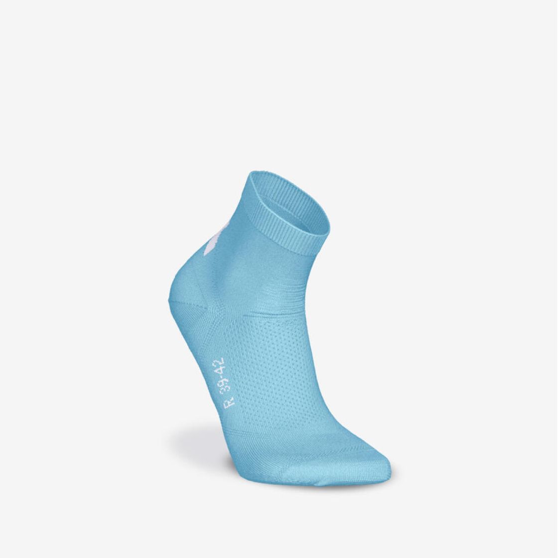 데카트론 러닝 얇은 중목 양말 2켤레 파인 런 500 라군 블루(DECATHLON Running Thin Mid-Cut Socks 2 Pairs Fine Run 500 Lagoon Blue) - 2