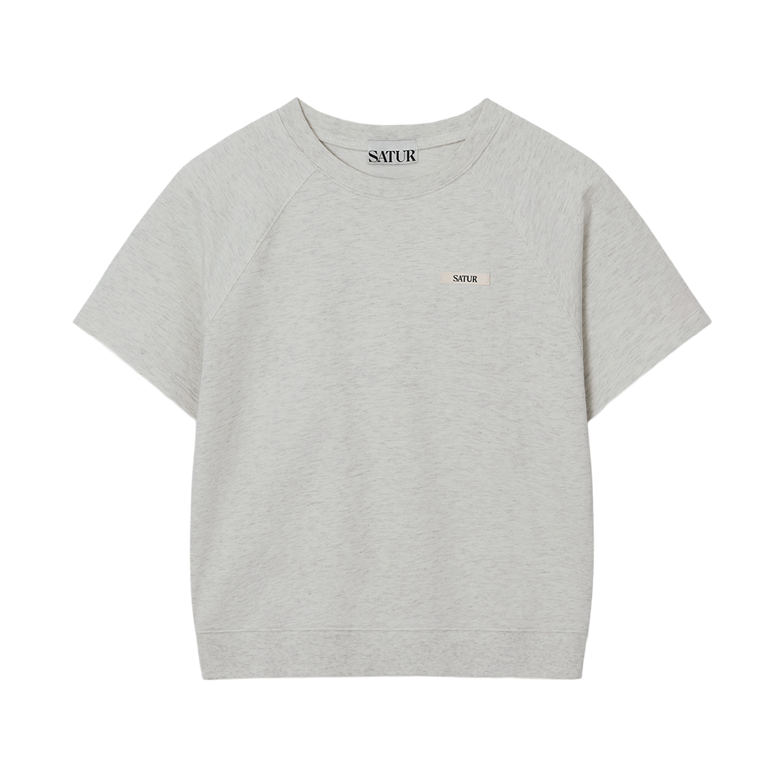 세터 우먼 베이직 하프 스웨트셔츠 오트밀