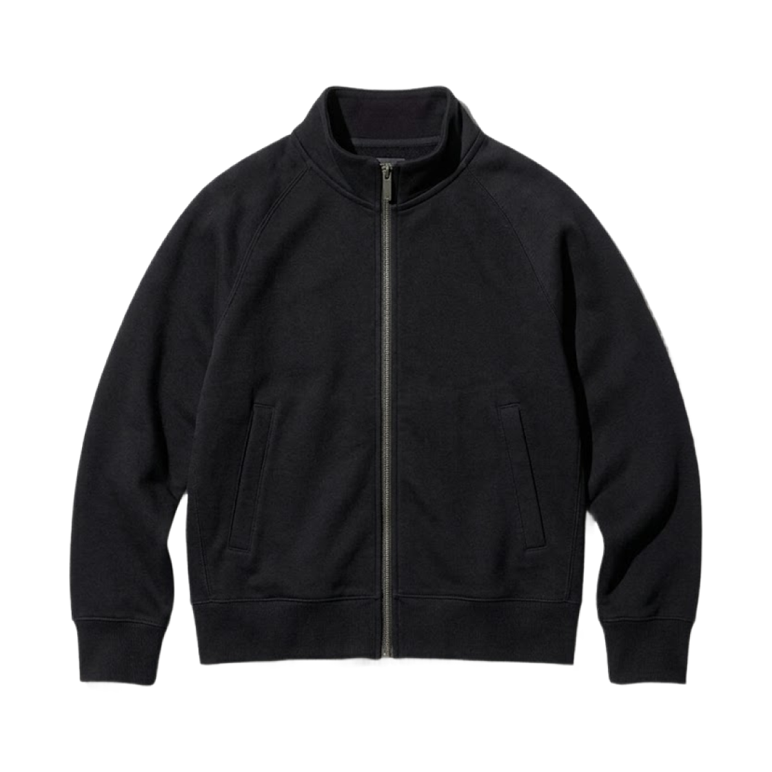 (키즈) 유니클로 드라이 스웨트 풀집 자켓 블랙 - JP((Kids) Uniqlo Dry Sweat Full Zip Jacket Black - JP) - 1