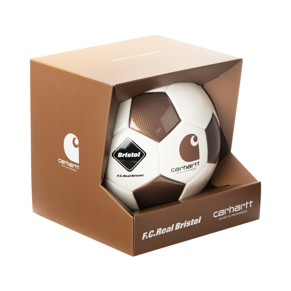 칼하트 WIP x FC 레알 브리스톨 사커 볼 더스티 H 브라운(Carhartt WIP x FC Real Bristol Soccer Ball Dusty H Brown) - 2