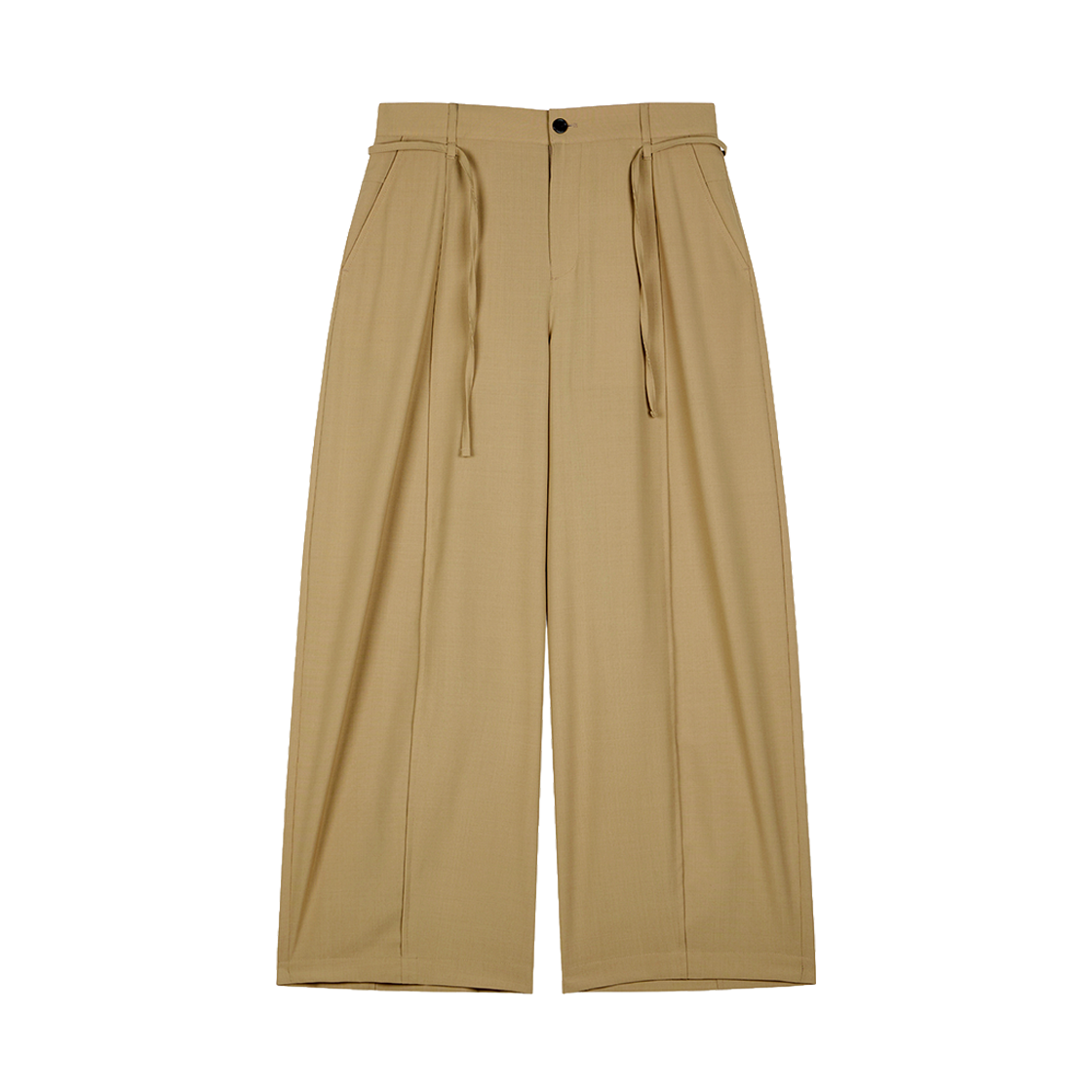 지오송지오 컬렉션 커브드 와이드 팬츠 베이지 BI2PT235BE(ZIOSONGZIO COLLECTION Curved Wide Pants Beige)